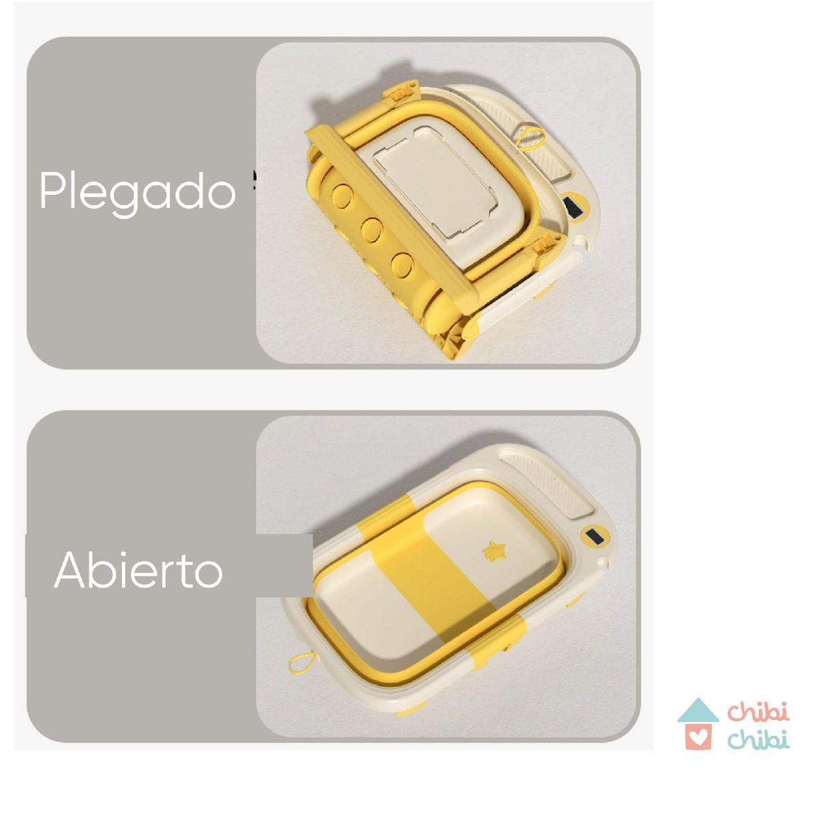 CHIBI CHIBI - Tina plegable con termómetro