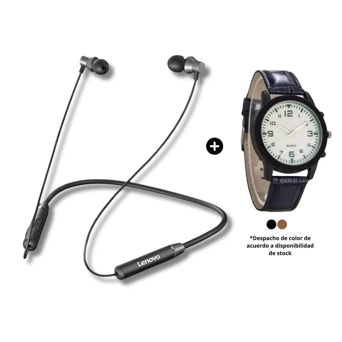 LENOVO - Audífonos Bluetooth Lenovo HE05 + Reloj analógico de regalo