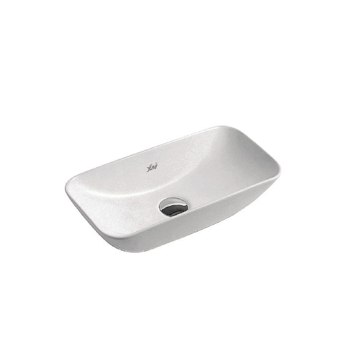 XM - Bowl Lavabo Ovalin de Loza Blanco
