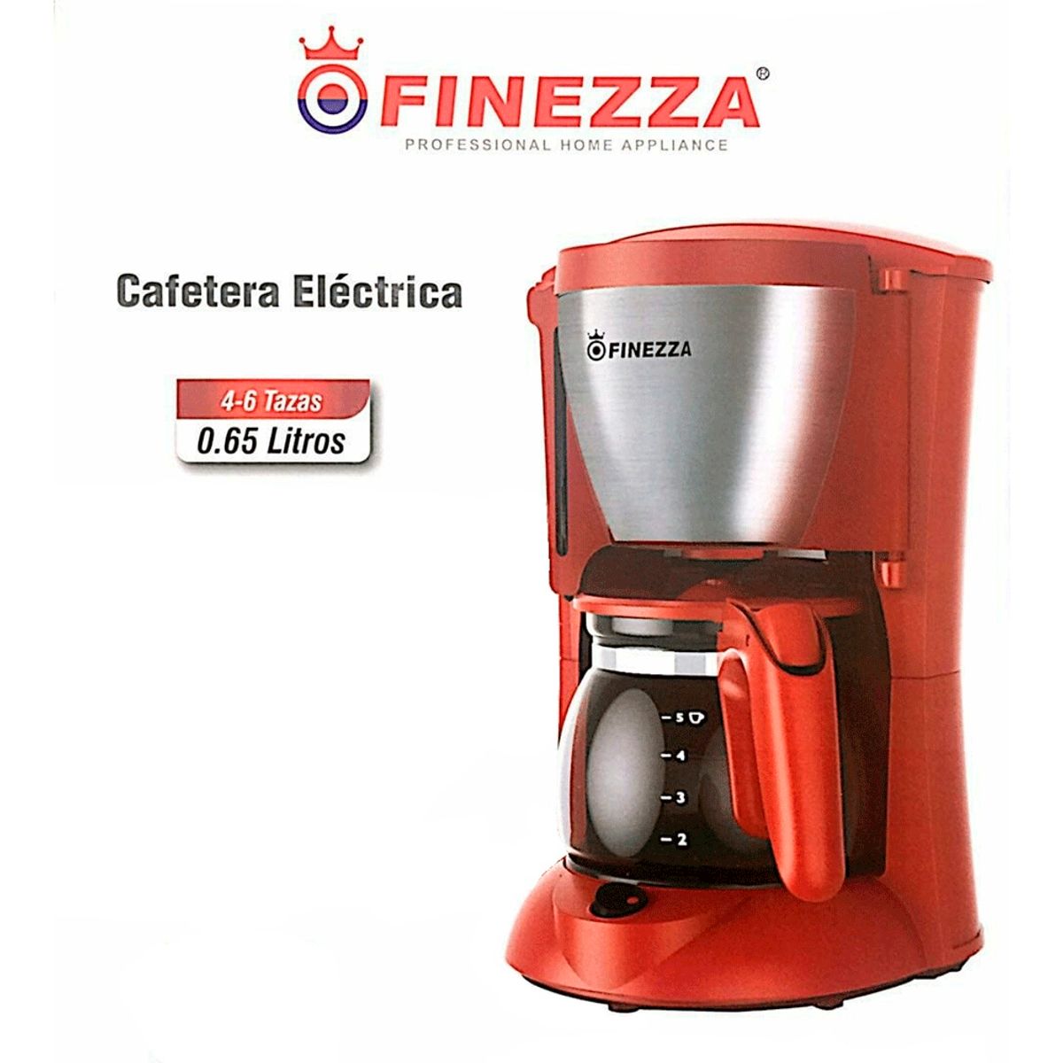 FINEZZA - Cafetera Electrica 4-6 Tazas CK-674F