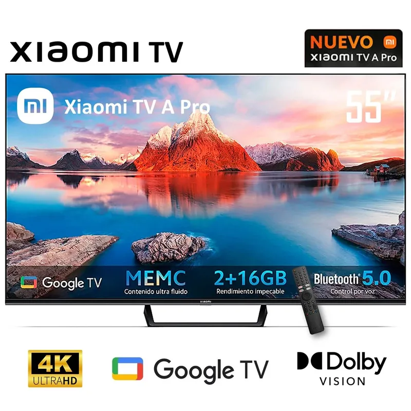 XIAOMI - TELEVISOR SMART TV XIAOMI UHD 4K 55 A PRO GOOGLE