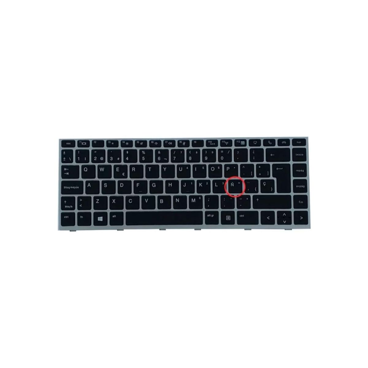 OEM - Teclado para HP ELITEBOOK 840-G5, 846-G5.  745-G5. 745-G6. Marco plata