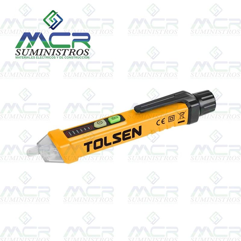 TOLSEN - DETECTOR DE VOLTAJE TIPO LÁPIZ INALÁMBRICO SIN CONTACTO 1000V AC