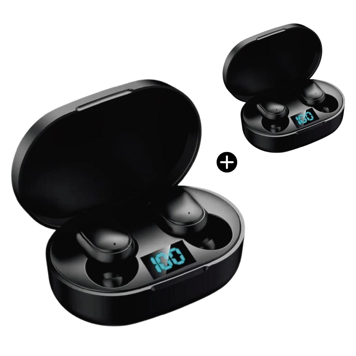 OEM - Pack x2 Audífonos Bluetooth E7S - Negro
