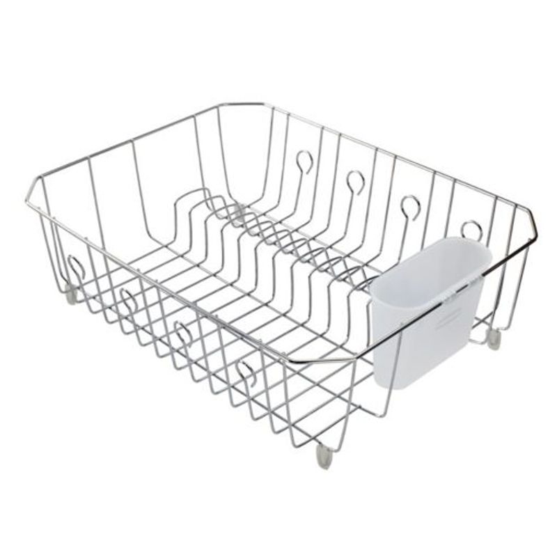 RUBBERMAID - Estante para platos con soporte para utensilios Rubbermaid 2026573