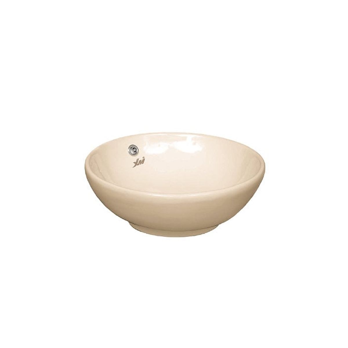 XM - Bowl Lavabo Ovalin de Loza Redonda Bone