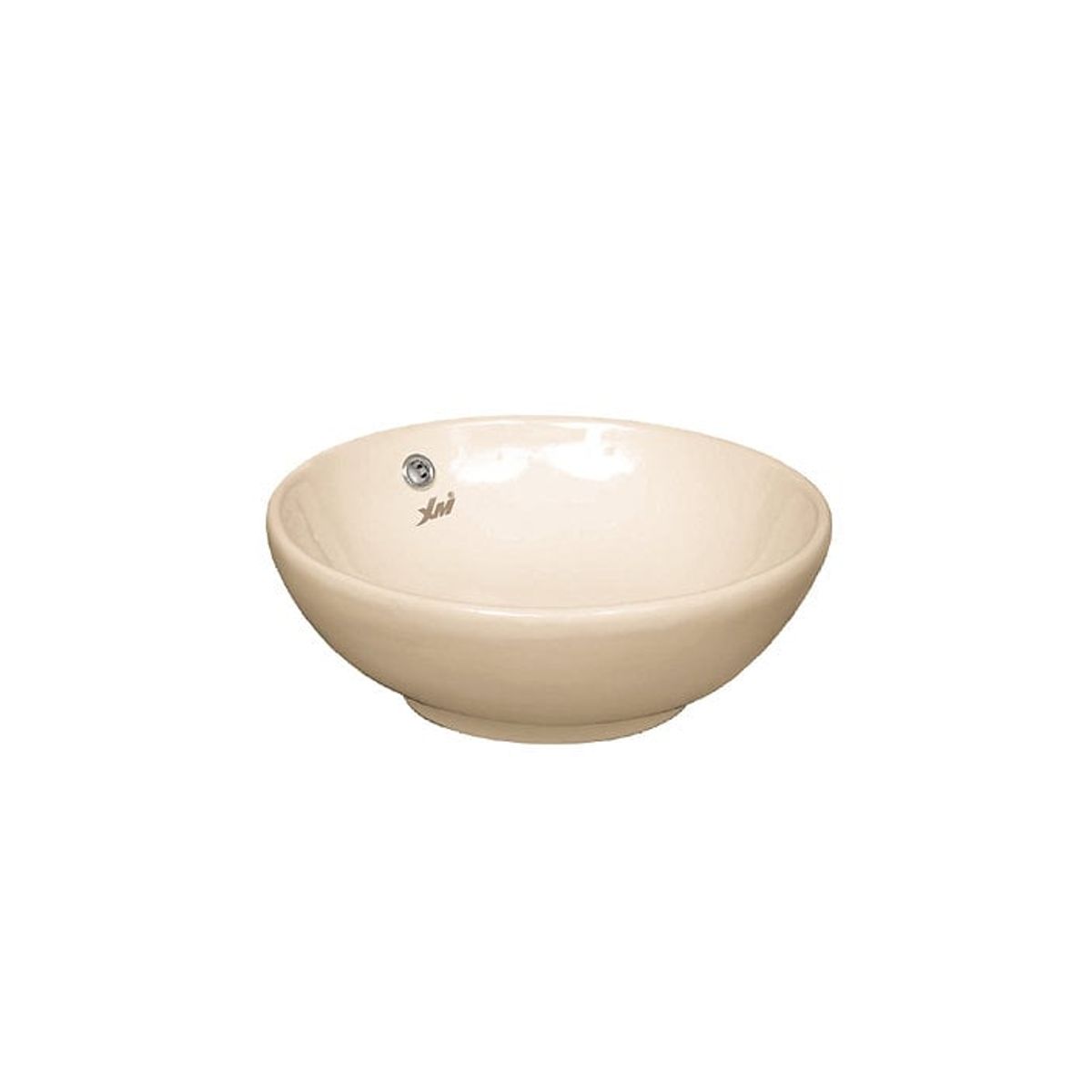 XM - Bowl Lavabo Ovalin de Loza Redonda Bone