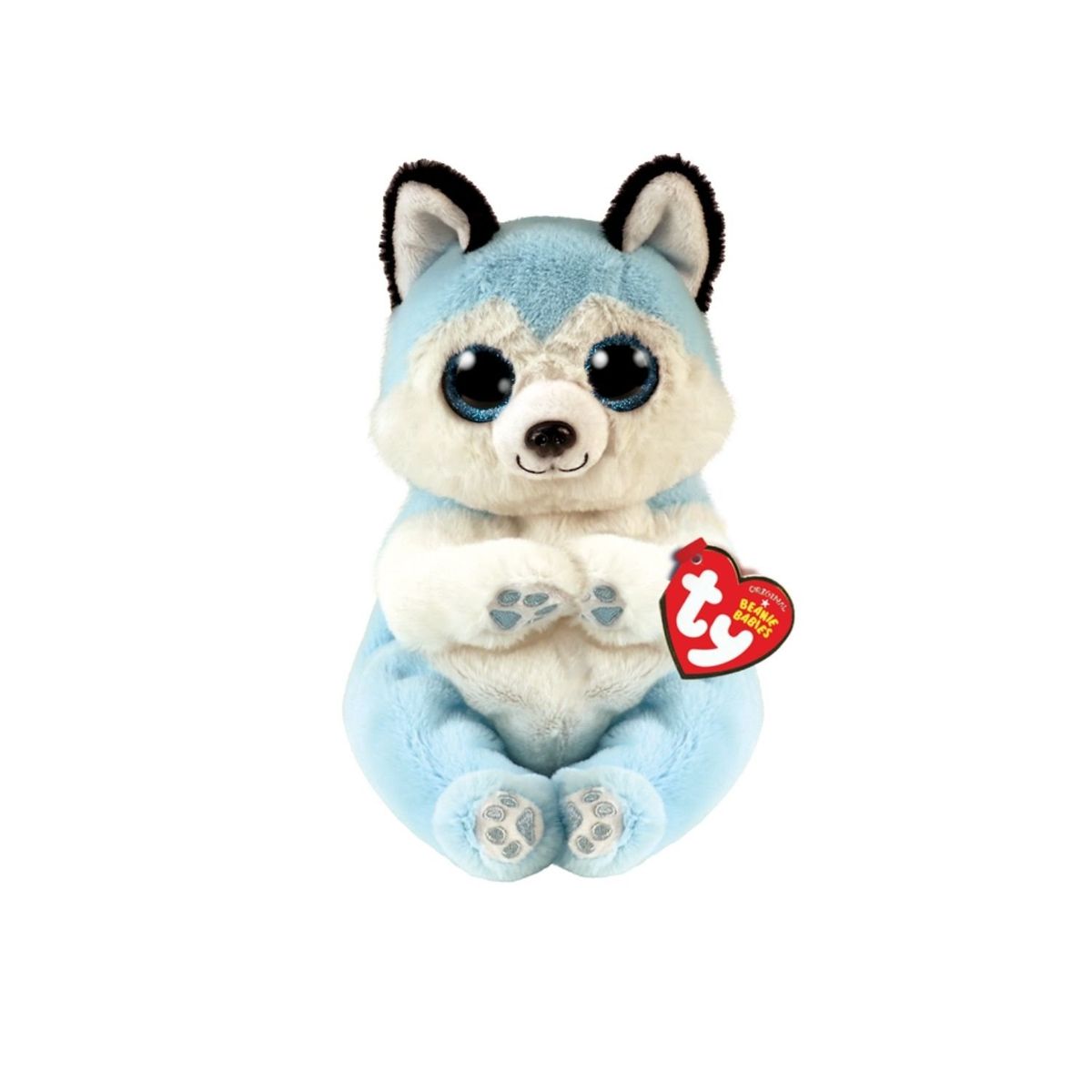 TY - PELUCHE TY BEANIE BELLIES THUNDER HUSKY AZUL REGULAR 40540
