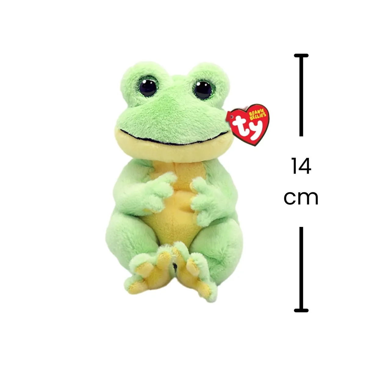 TY - PELUCHE TY BEANIE BELLIES SNAPPER RANA VERDE REGULAR 41052