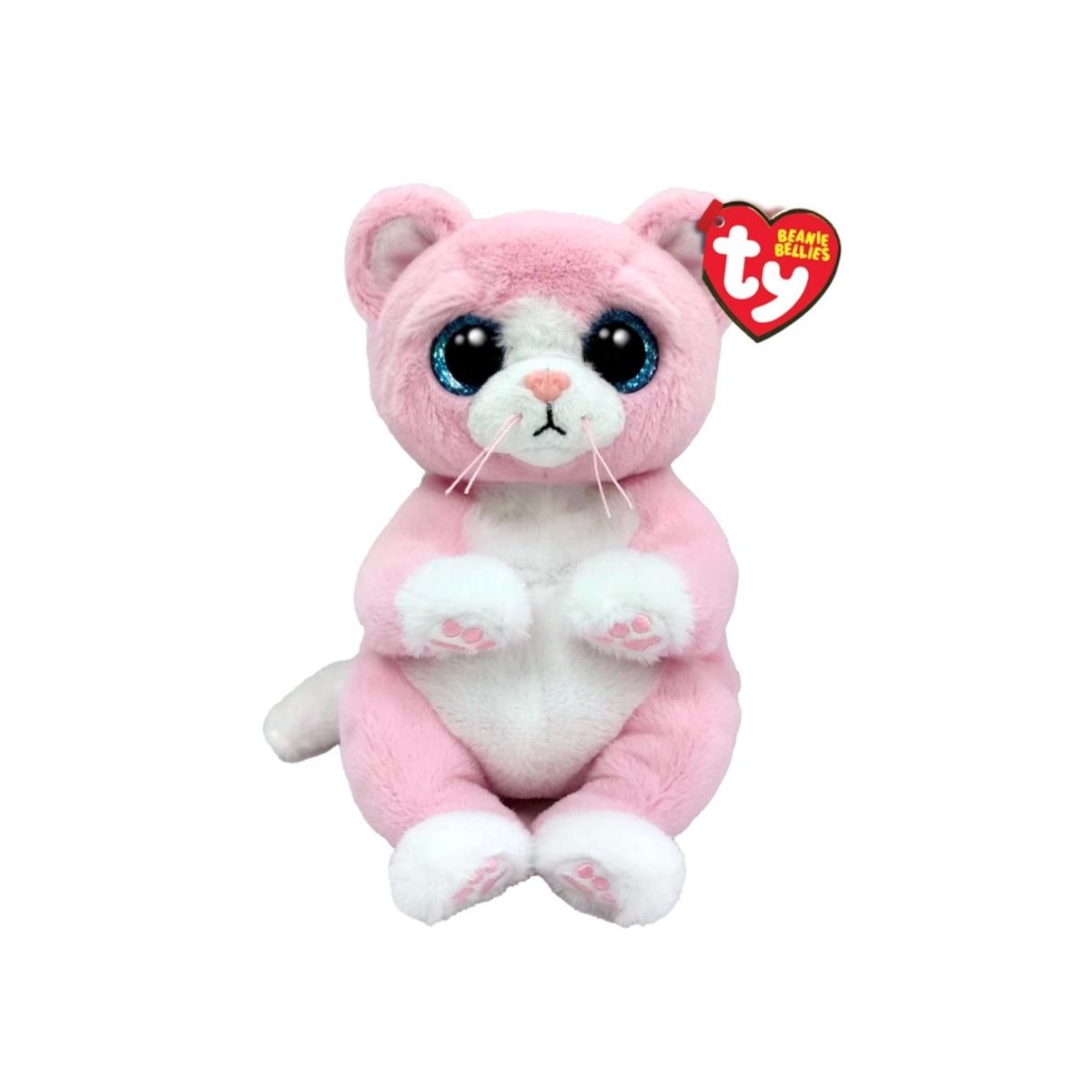 TY - PELUCHE TY BEANIE BELLIES LILLIBELLE GATO ROSA REGULAR 41283