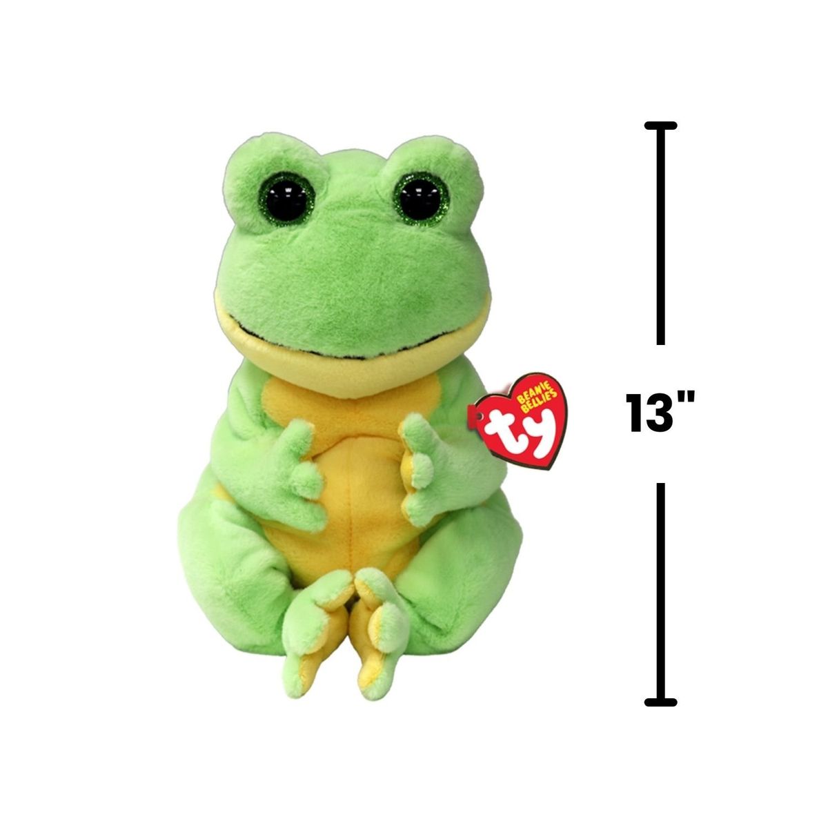 TY - PELUCHE TY BEANIE BELLIES SNAPPER RANA VERDE MEDIANO 43200