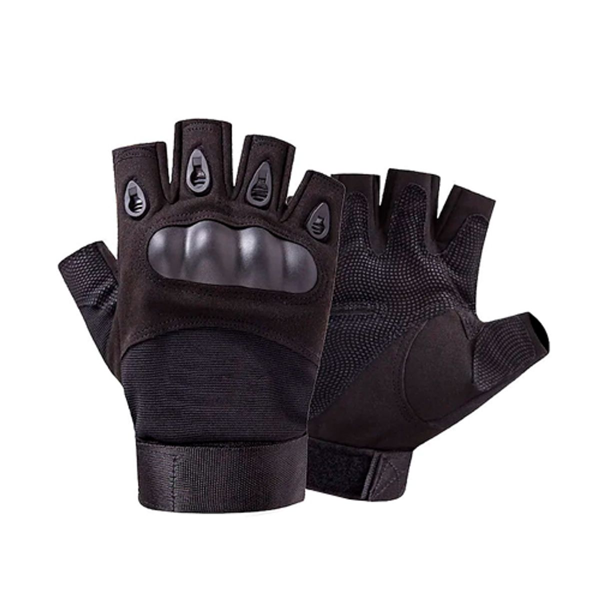 GENERICO - Guantes Tácticos Mitones Moto Gym Bicicleta Negro L
