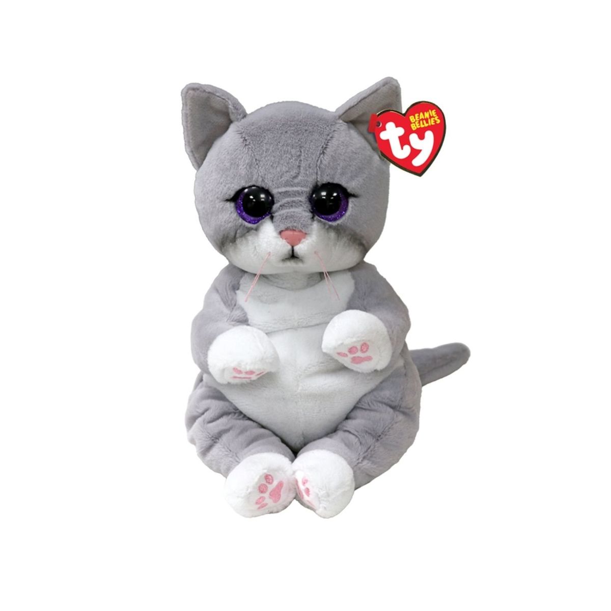 TY - PELUCHE TY BEANIE BELLIES MORGAN GATO GRIS MEDIANO 43203