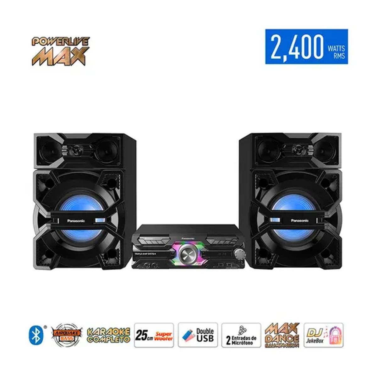 PANASONIC - Minicomponente Panasonic SC-MAX3600PU 2400W