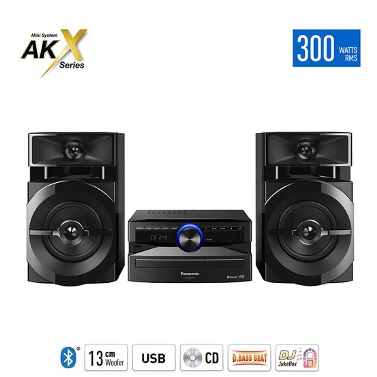 PANASONIC - Minicomponente Panasonic SC-AKX110PSK 300W