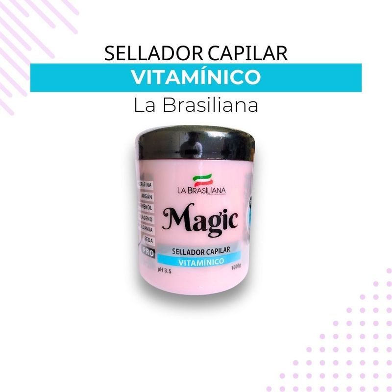 LA BRASILIANA - Sellador Capilar Vitamínico Magic Pro La Brasiliana 1kg