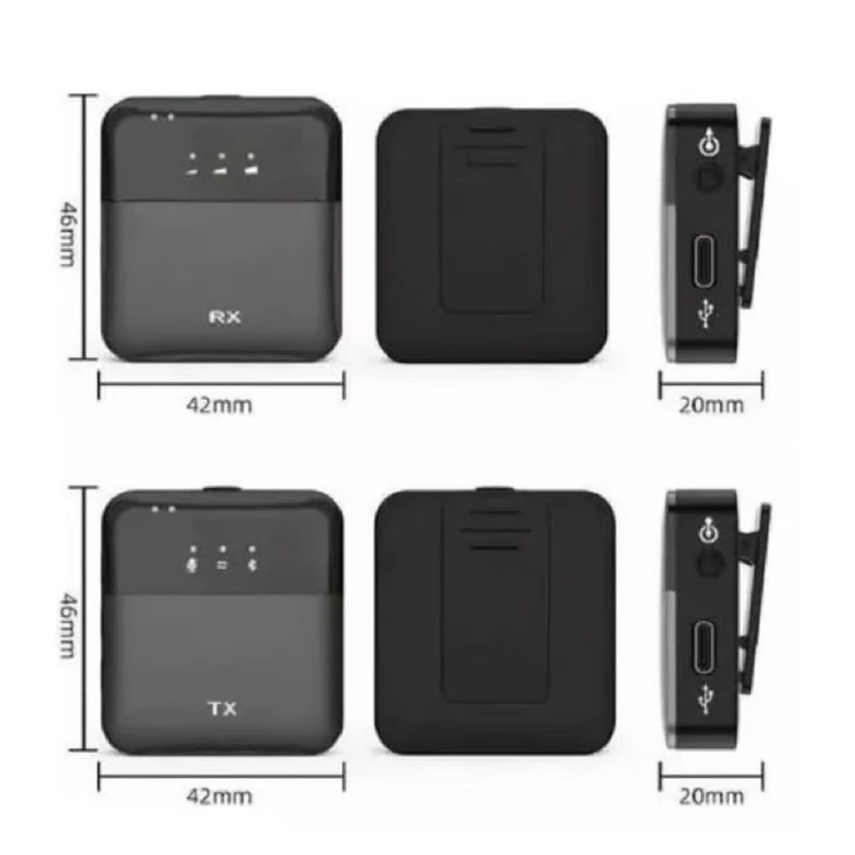 PREMIUM - Micrófono Inalámbrico  Dual 2en1 Tipo Lightning- SX9 iphone