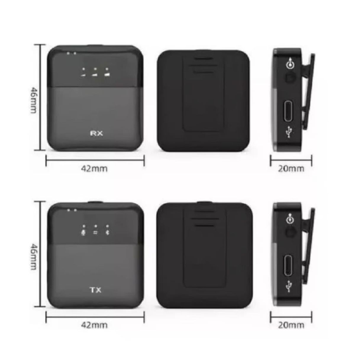 PREMIUM - Micrófono Inalámbrico  Dual 2en1 Tipo Lightning- SX9 iphone