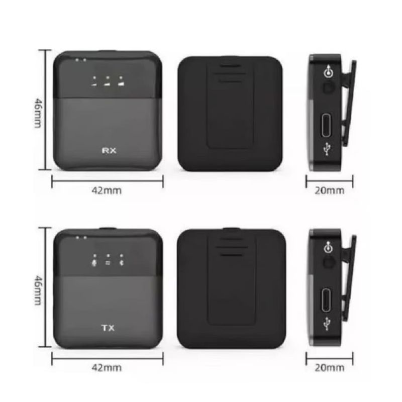 PREMIUM - Micrófono Inalámbrico  Dual 2en1 Tipo Lightning- SX9 iphone