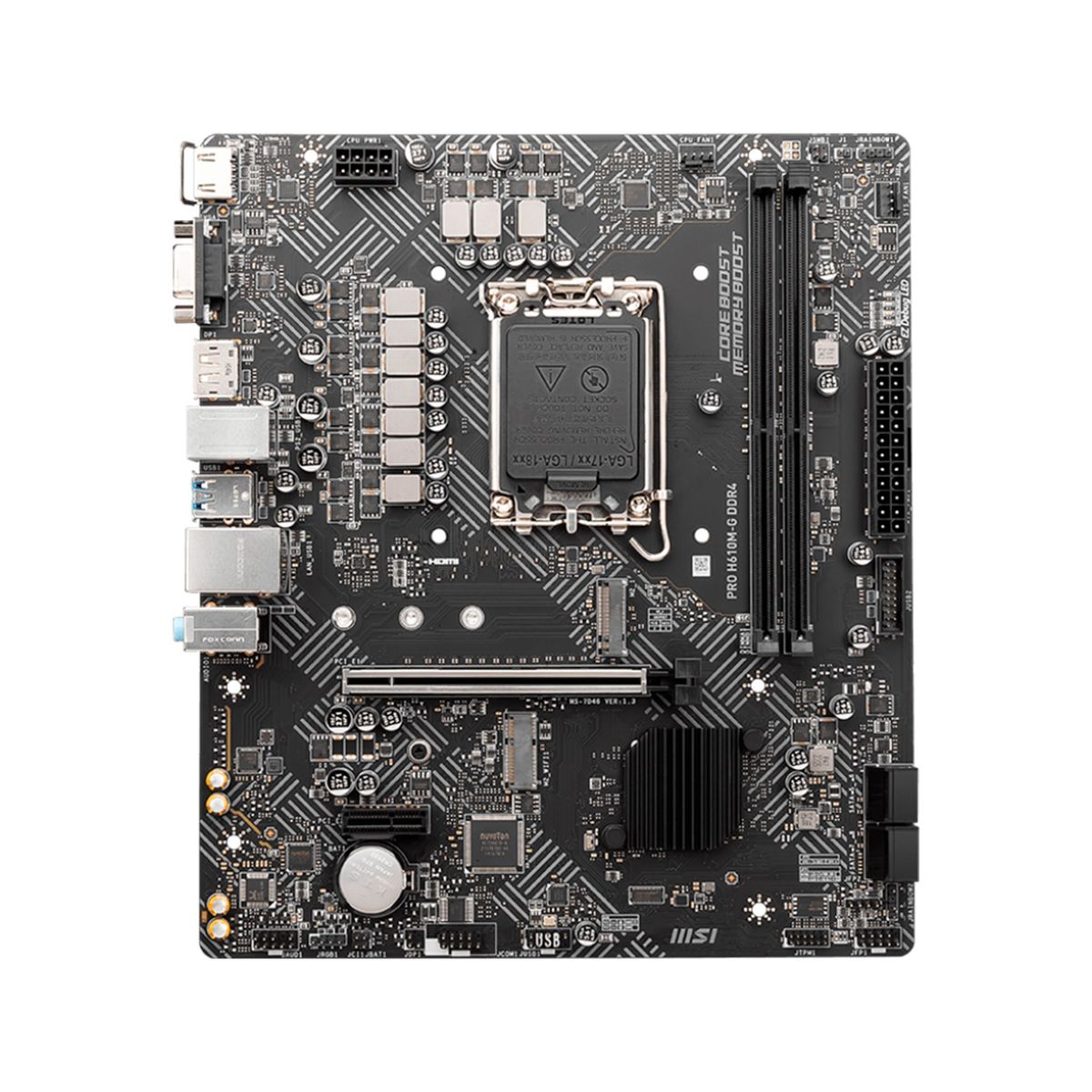 MSI - LGA 1700 INTEL MSI  NEGRO PN PRO-H610M-G-DDR4