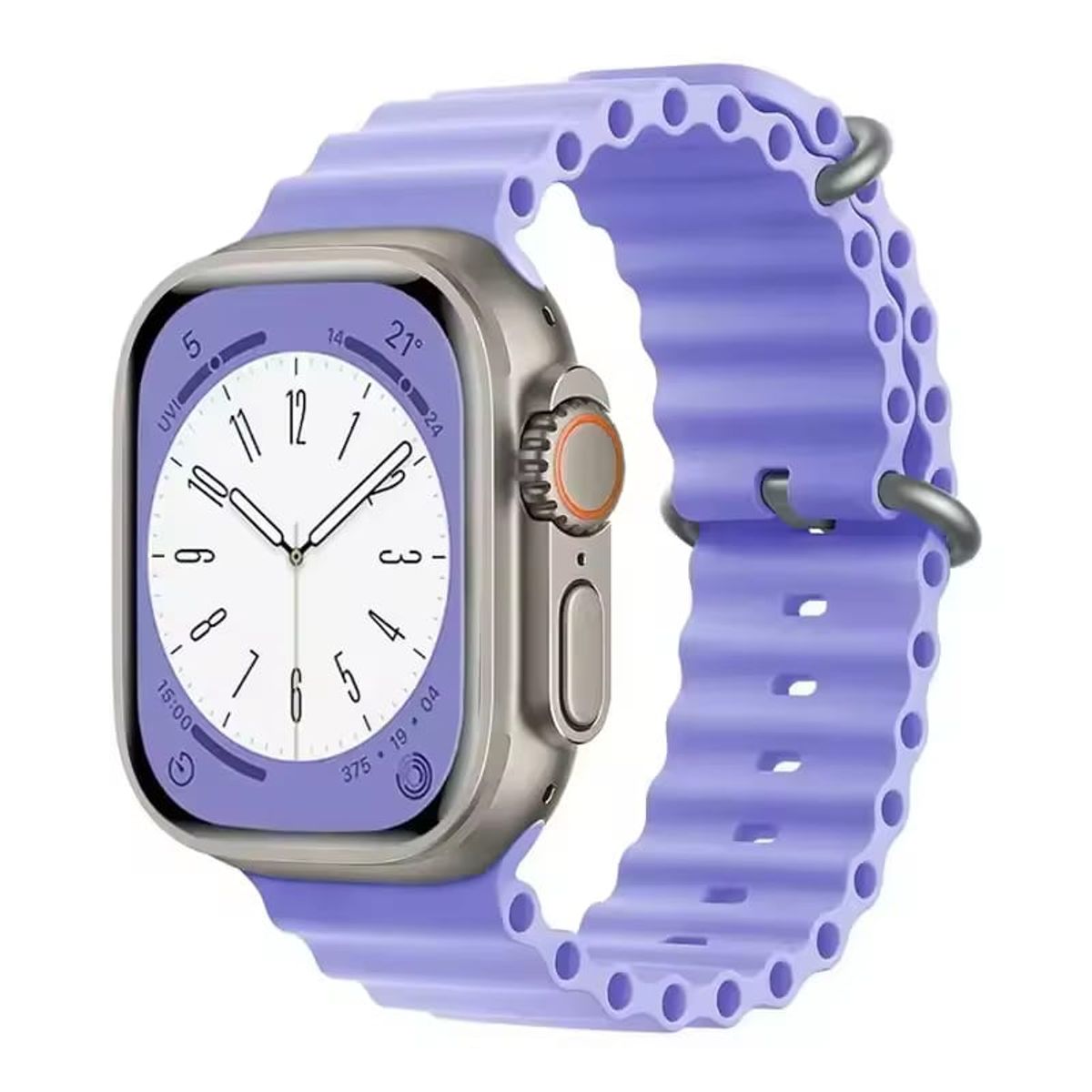 GENERICO - CORREA SILICONA OCEAN PARA WATCH 38-40-41-42 mm serie 10 MORADO