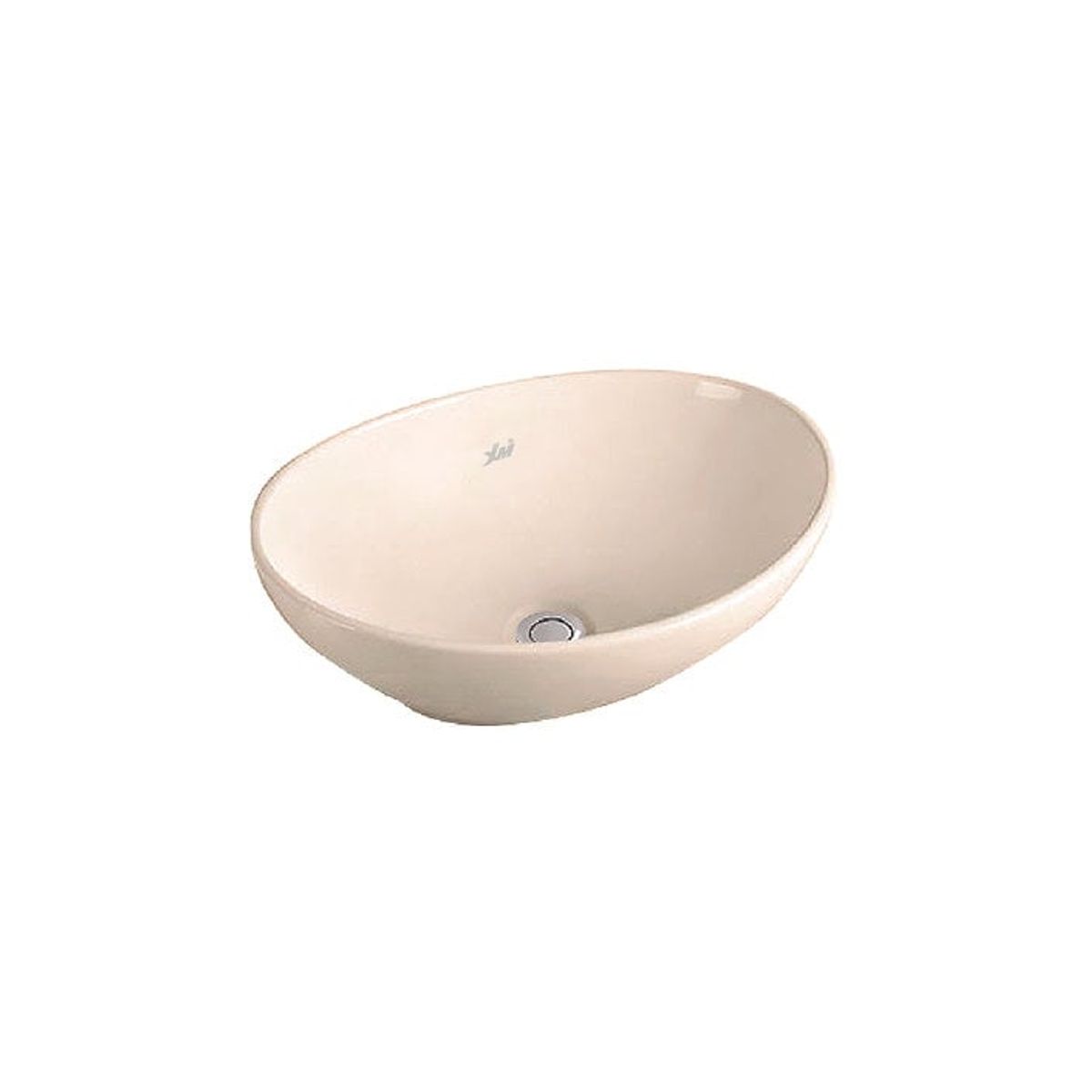 XM - Bowl Lavabo Ovalin de Loza Ovalado Bone