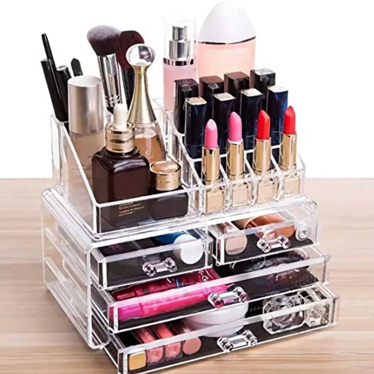 GENERICO - Organizador de maquillaje porta Cosmético Acrílico