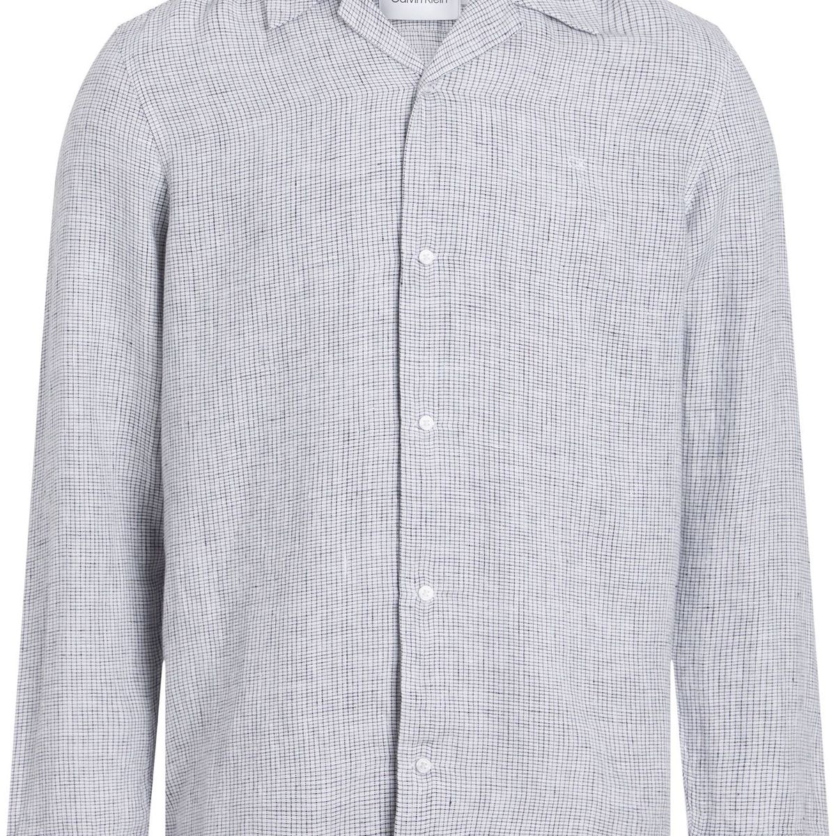 CALVIN KLEIN - CAMISA MODERN LINEN CHECK SHIRT CK