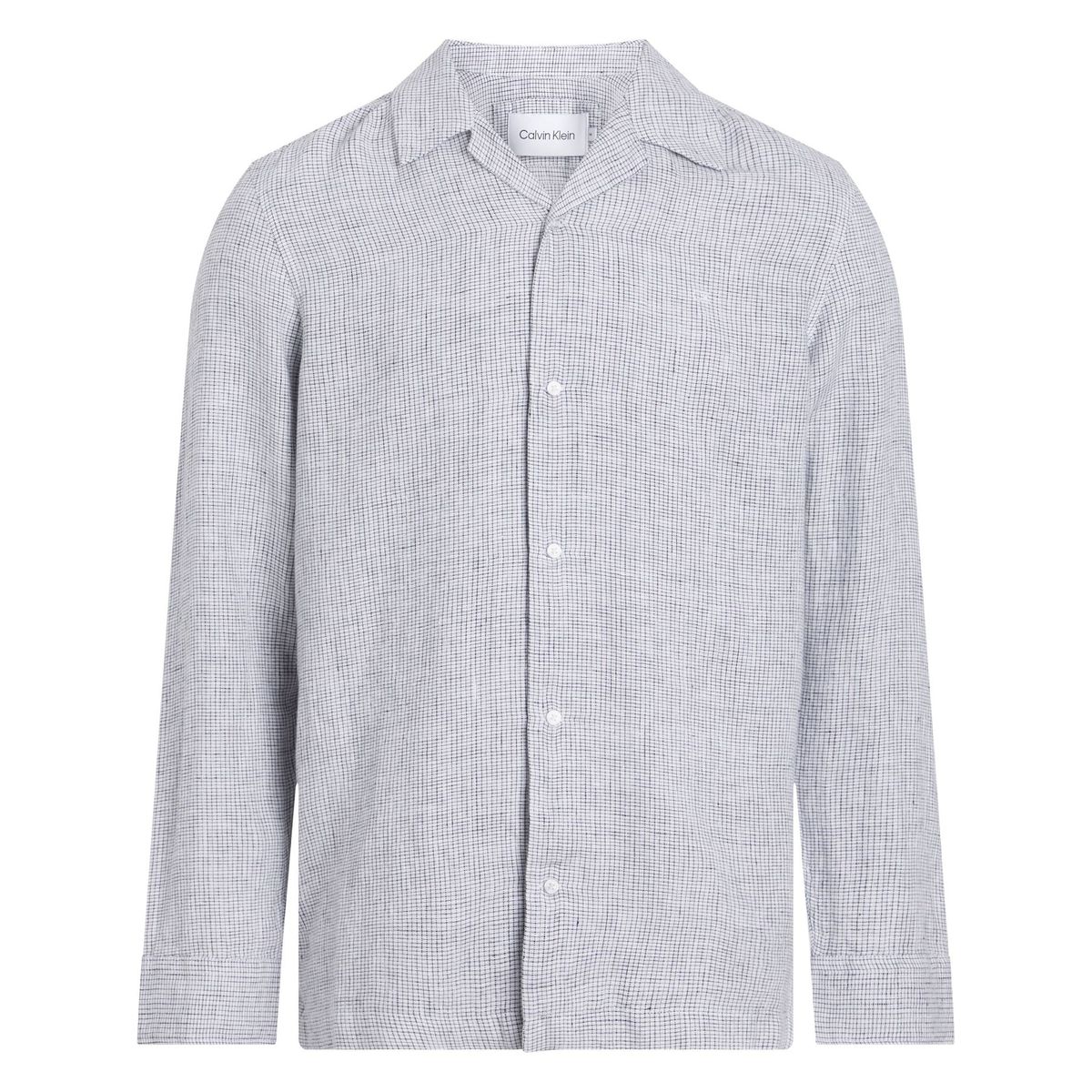 CALVIN KLEIN - CAMISA MODERN LINEN CHECK SHIRT CK