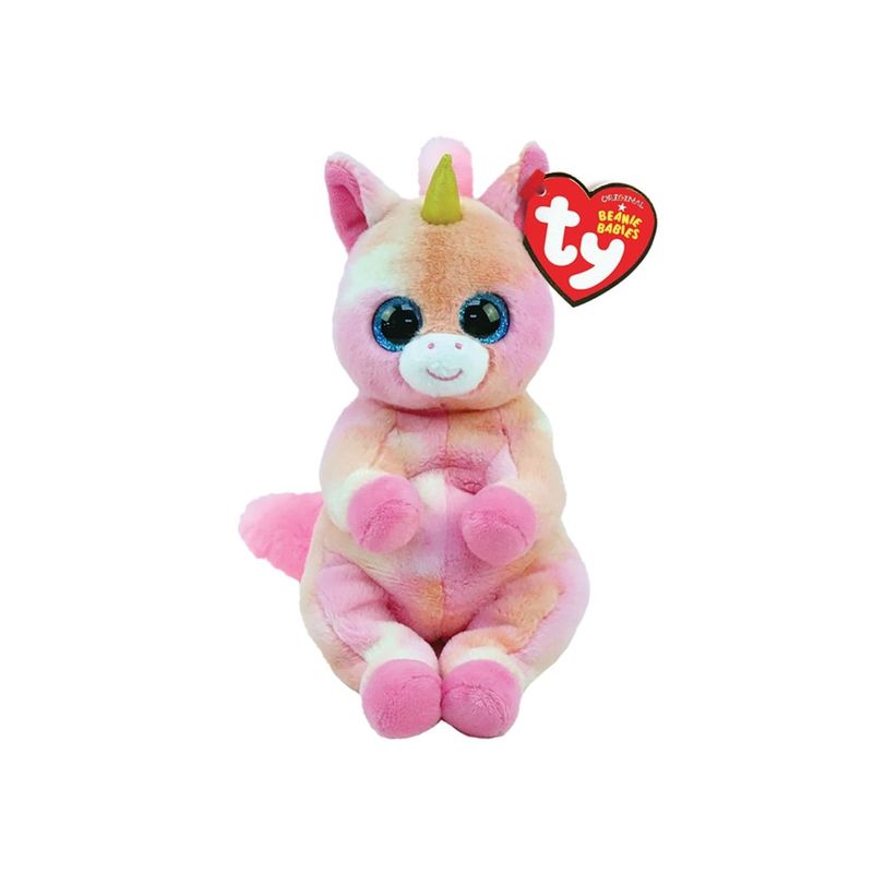TY - PELUCHE TY BEANIE BELLIES SKYLAR UNICORNIO ROSA REGULAR  40547