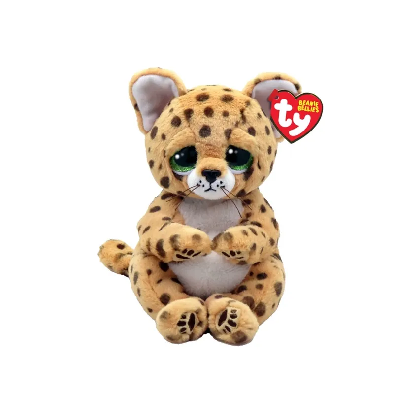 TY - PELUCHE TY BEANIE BELLIES LLOYD LEOPARDO BRONCEADO REGULAR  41282