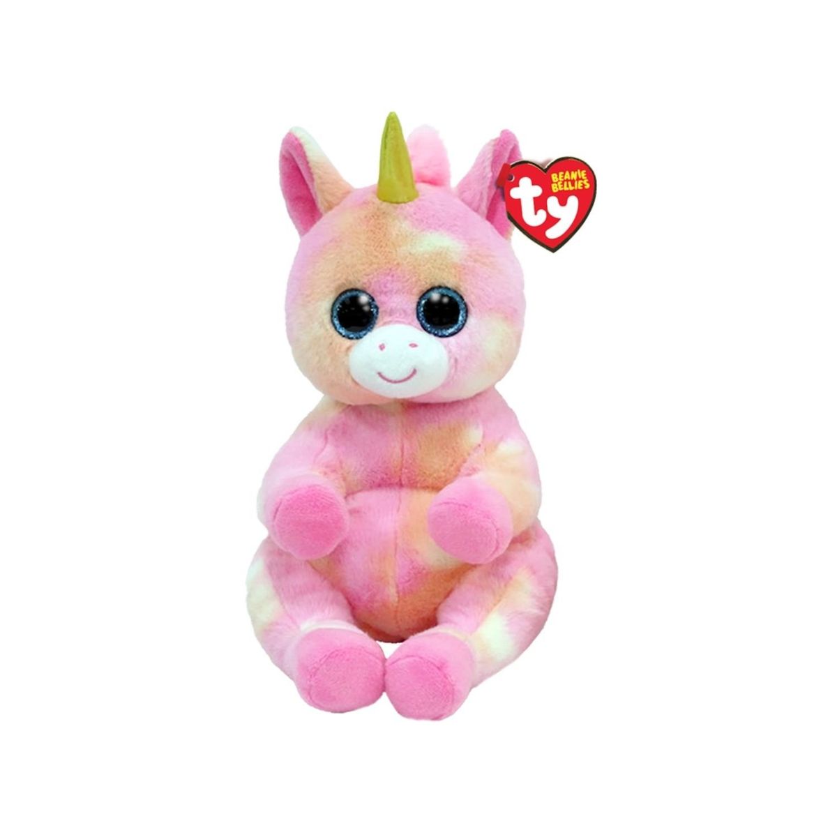 TY - PELUCHE TY BEANIE BELLIES SKYLAR UNICORNIO ROSA MEDIANO 43210