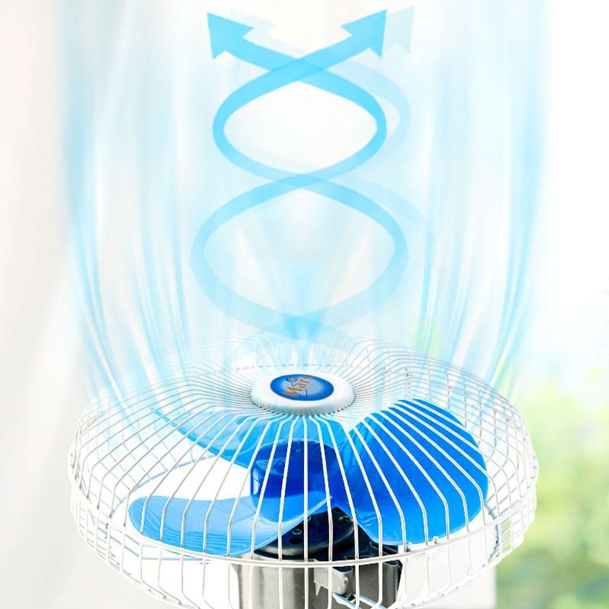 GENERICO - Ventilador Giratorio para Auto Camioneta Conexion 12V