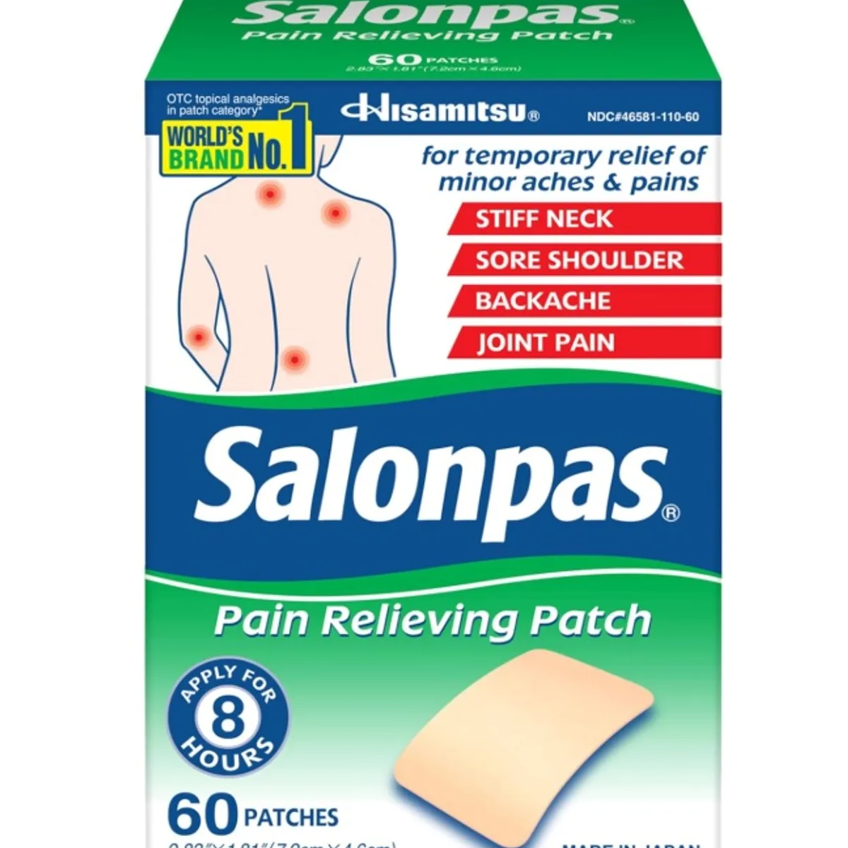 GENERICO - Parche Americano Para Dolores Musculares 60 Parches – Salonpas