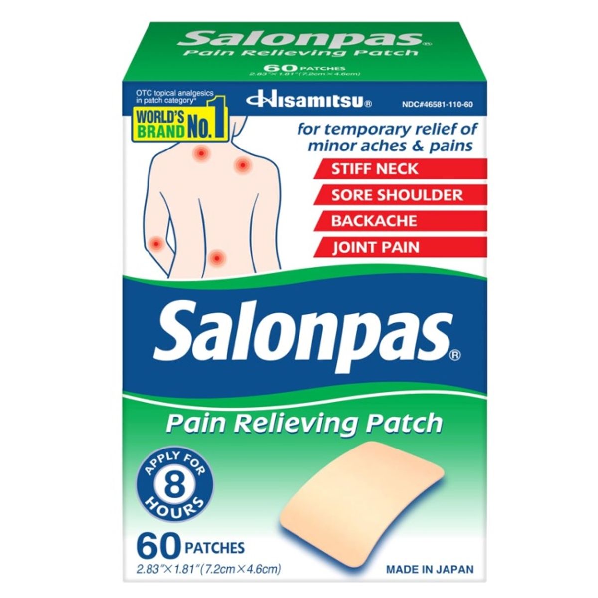 GENERICO - Parche Americano Para Dolores Musculares 60 Parches – Salonpas