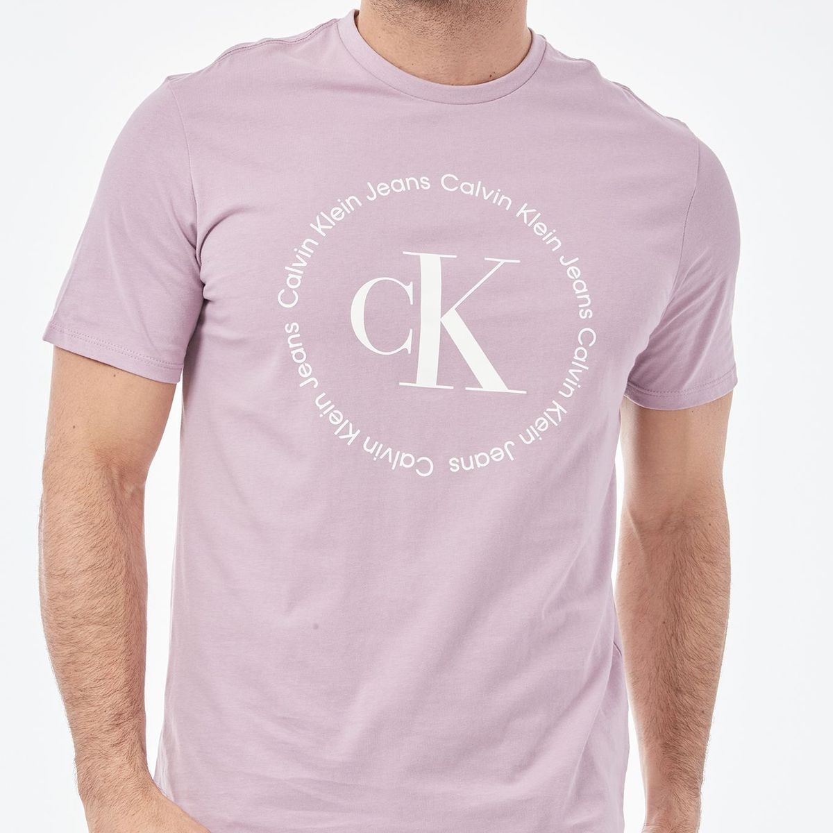 CALVIN KLEIN - CAMISETA SS MONOGRAM CIRCLE LOGO CREW