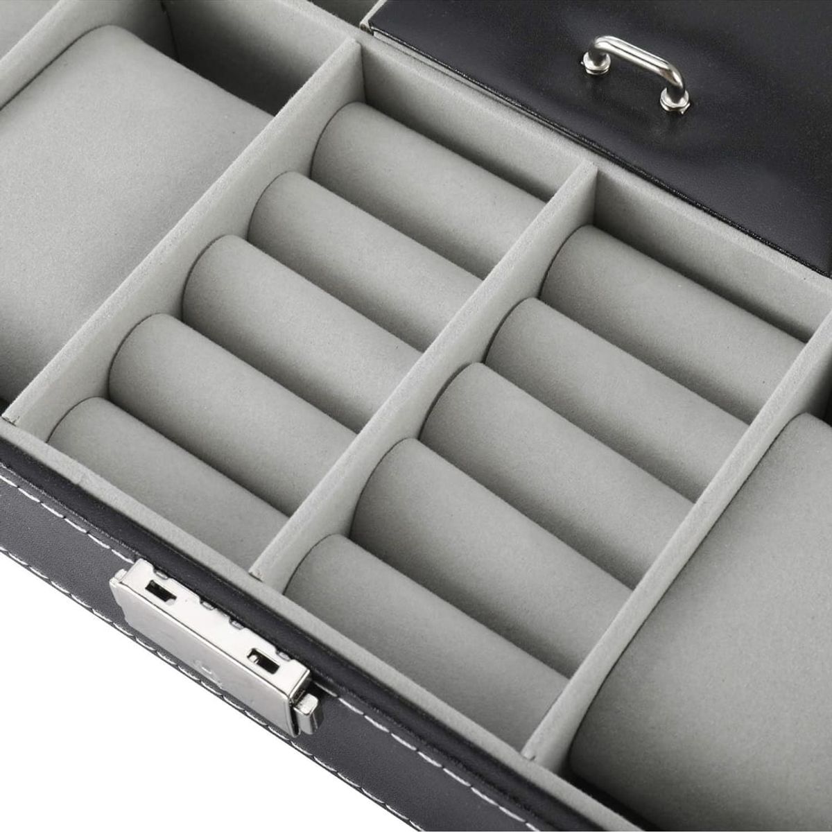 GENERICO - Porta Reloj con Joyero Cuero Pu