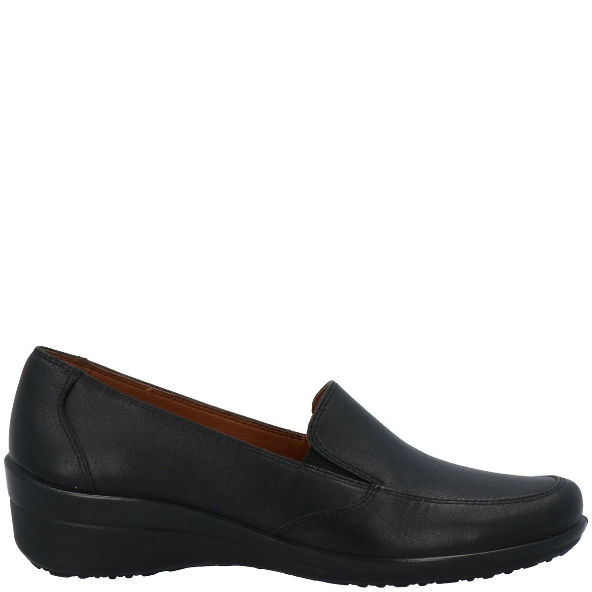 HUSH PUPPIES - Zapato Slip Mujer Hush Puppies Negro  Cuero y Suela Flexible