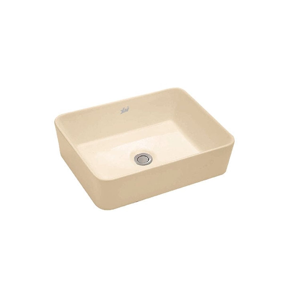 XM - Bowl Lavabo Ovalin de Loza  Cuadrado Bone