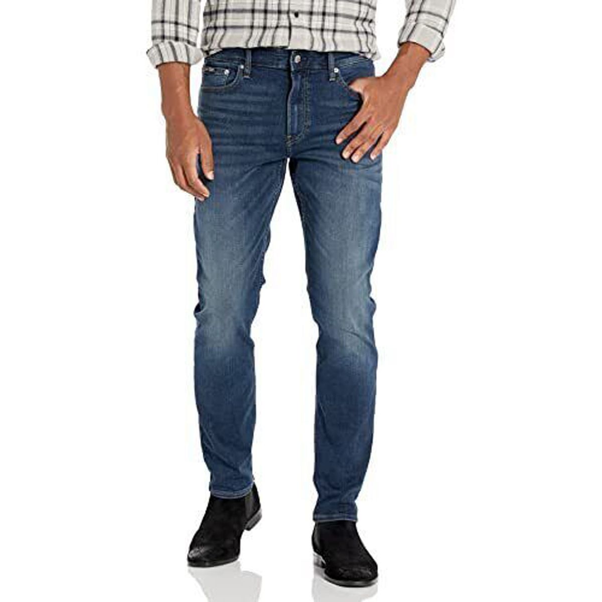 CALVIN KLEIN - JEAN SLIM AVEDON DARK HI STRETCH J