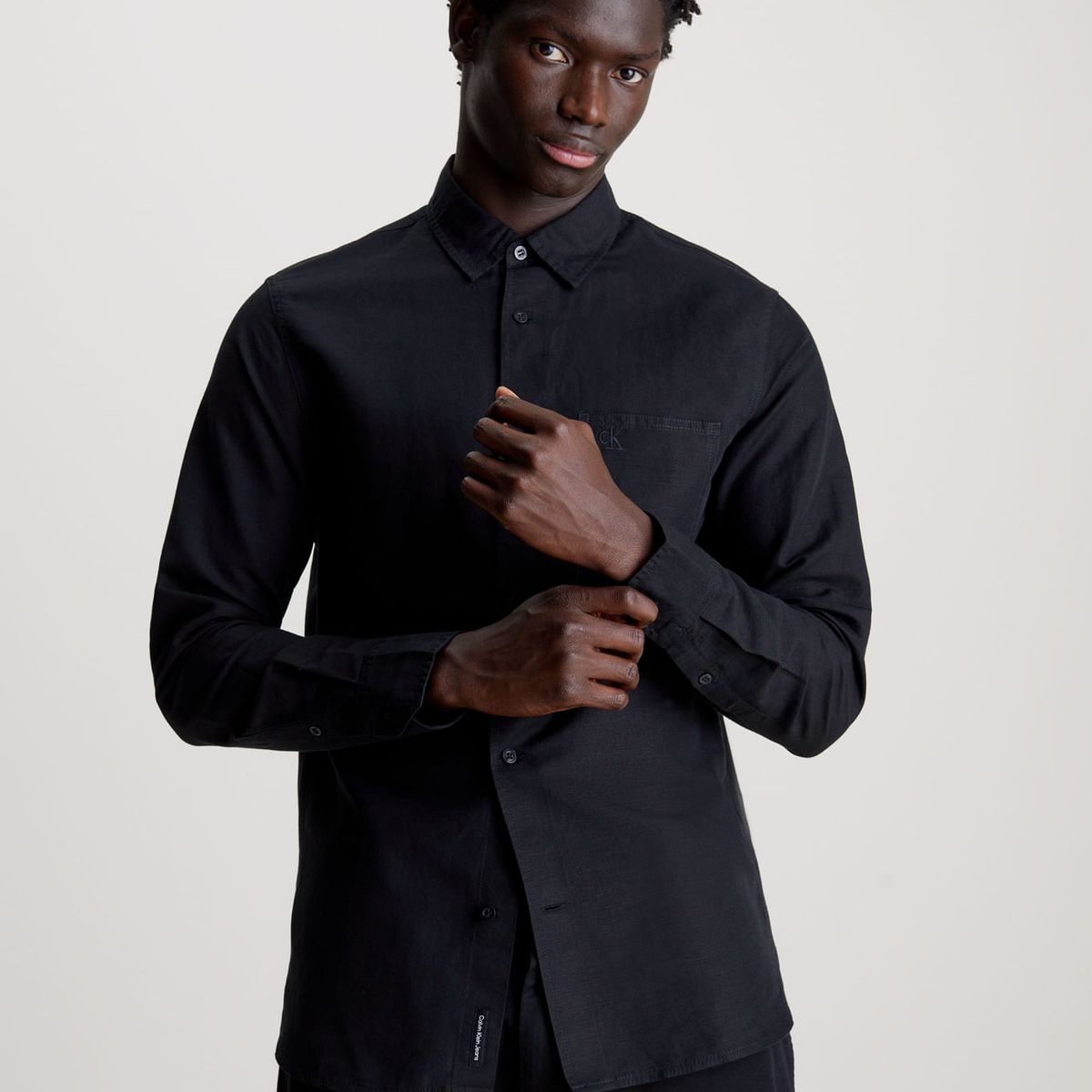 CALVIN KLEIN - CAMISA LINEN SHIRT CK