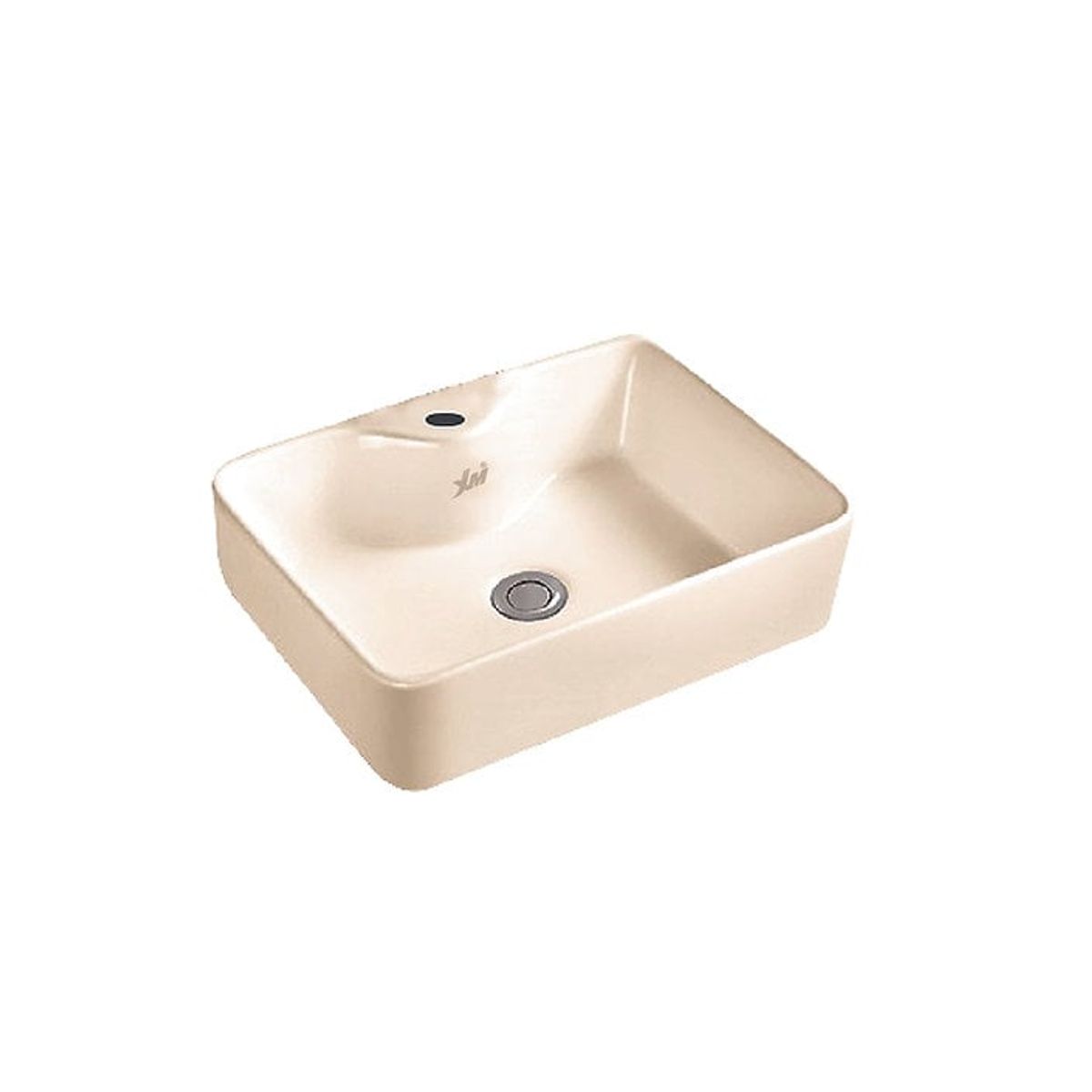 XM - Bowl Lavabo Ovalin de Loza  Cuadrado Bone