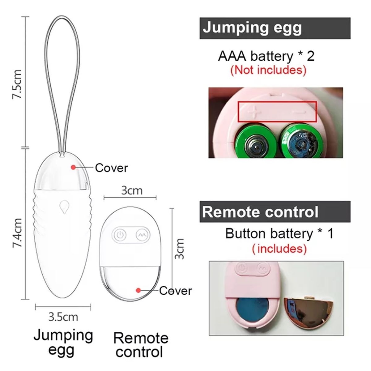 GENERICO - Vibrador Bala a Control Remoto en Color Celeste