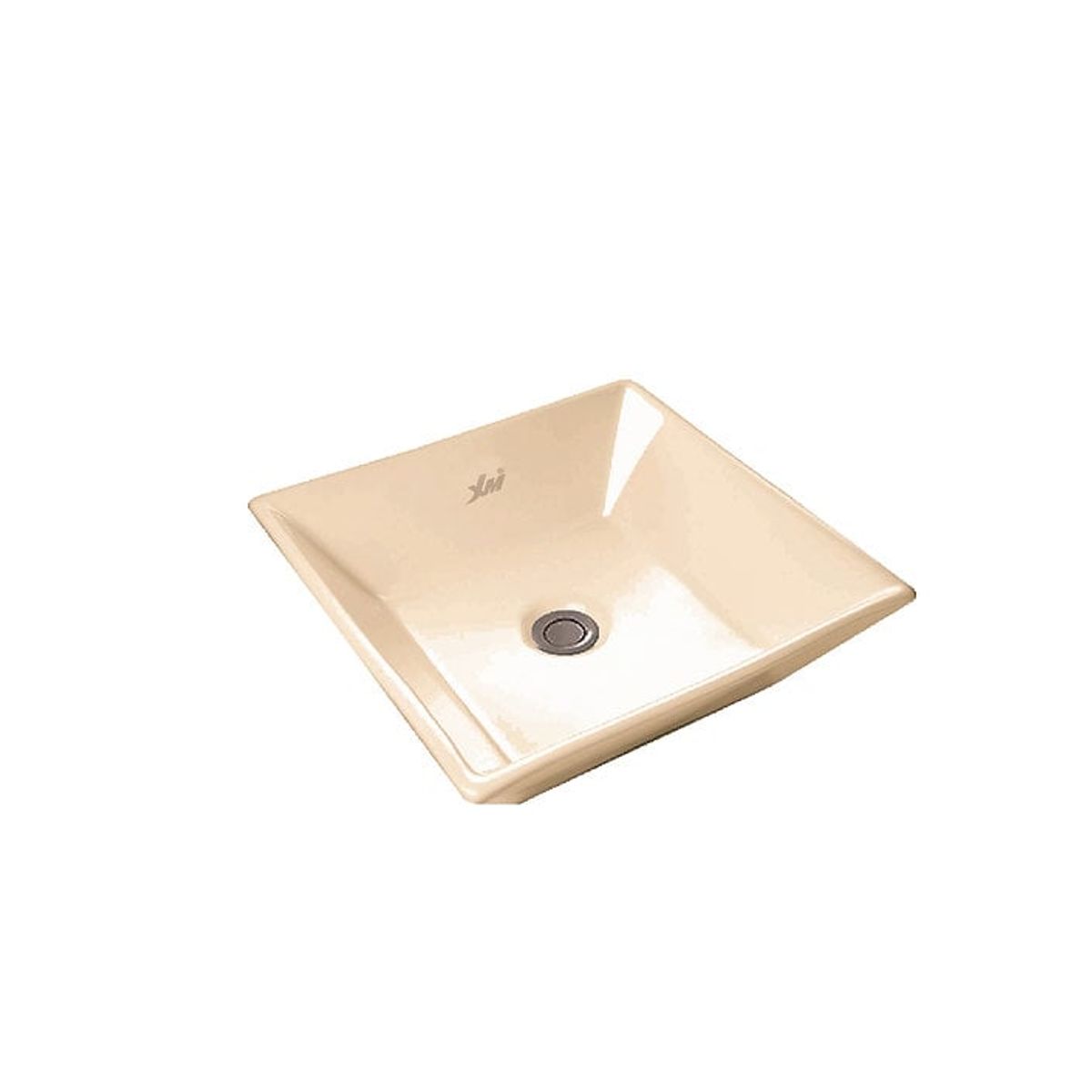 XM - Bowl Lavabo Ovalin de Loza  Cuadrado Bone