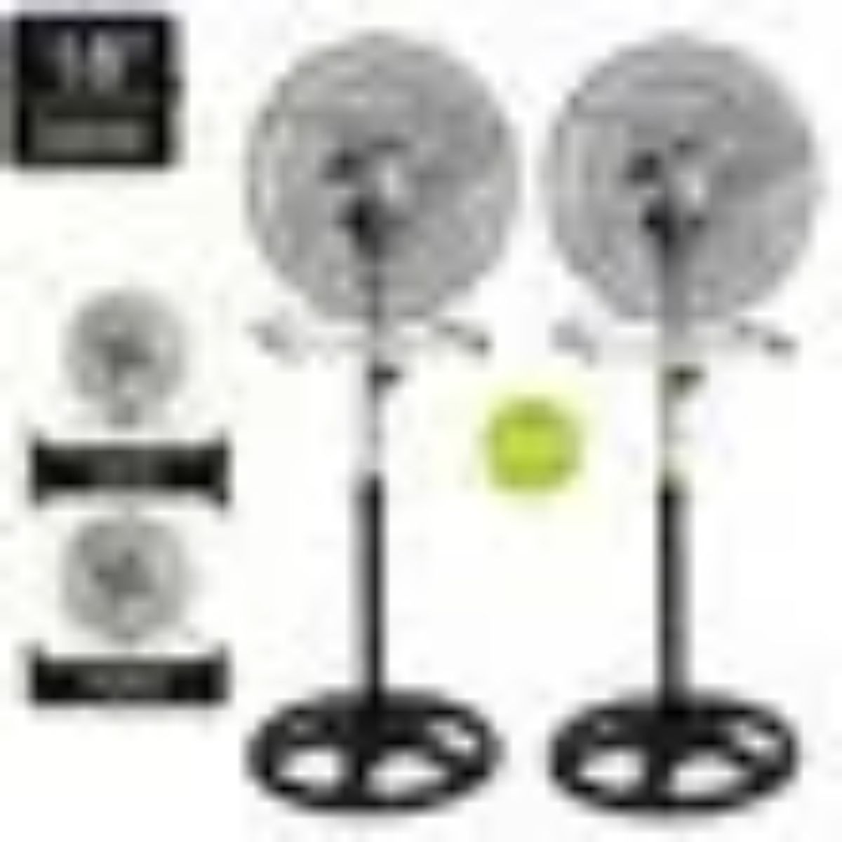 BOSSKO - Combo de Ventiladores 3 en 1 de 18 BOSSKO BK-8219VING Negro 200W