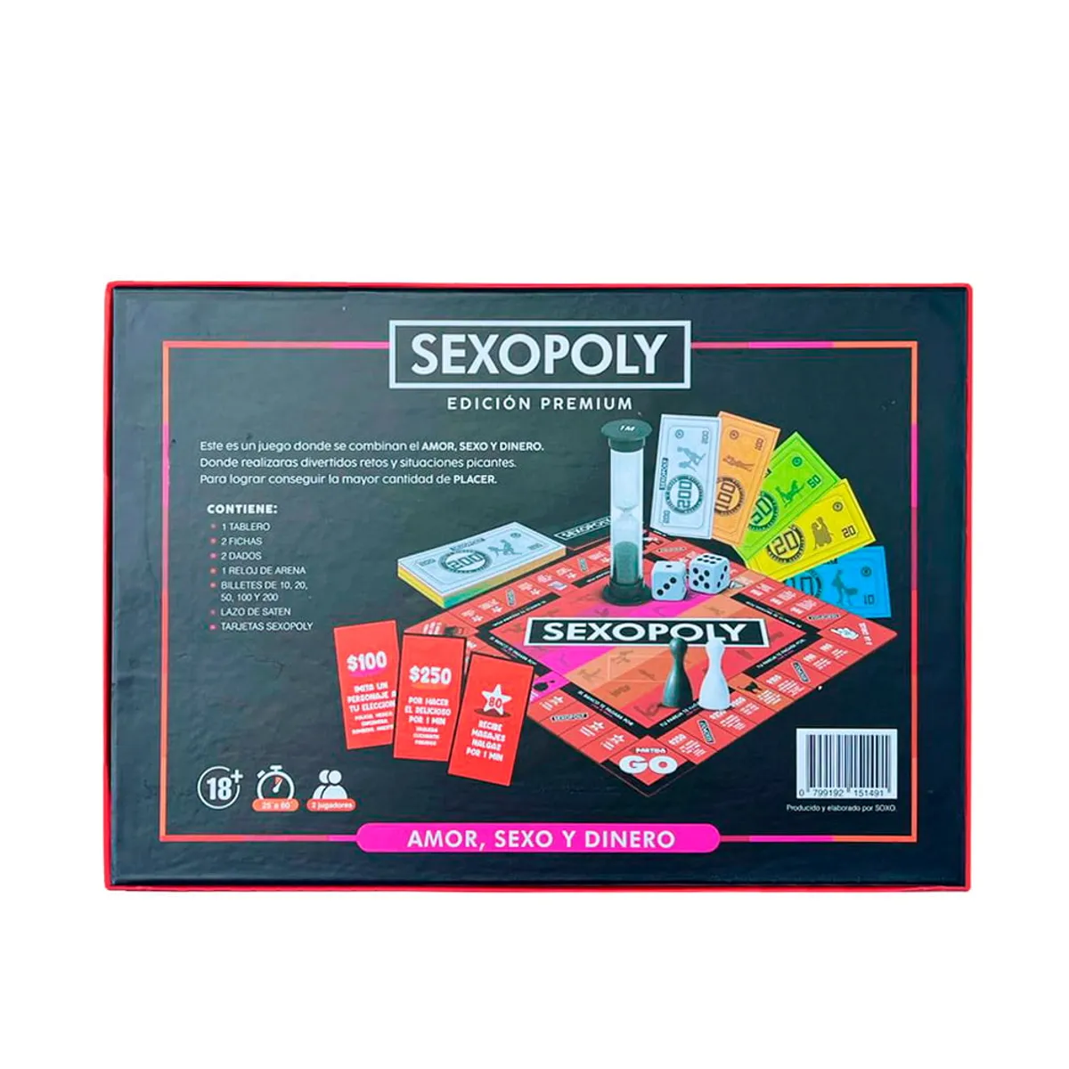 GENERICO - Juego Erótico de Mesa Sexopoly para Parejas