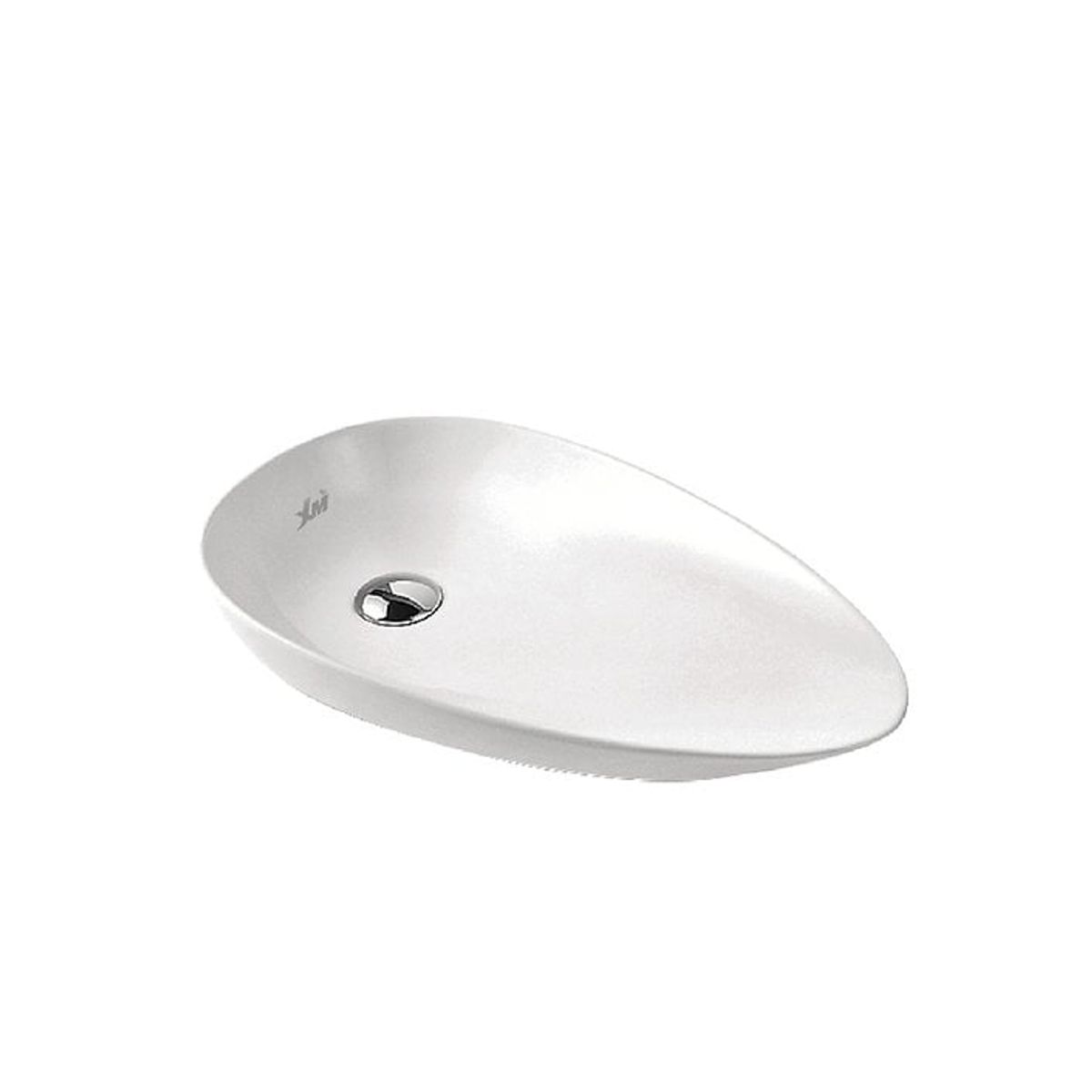 XM - Bowl Lavabo Ovalin de Loza  Ovalado Blanco