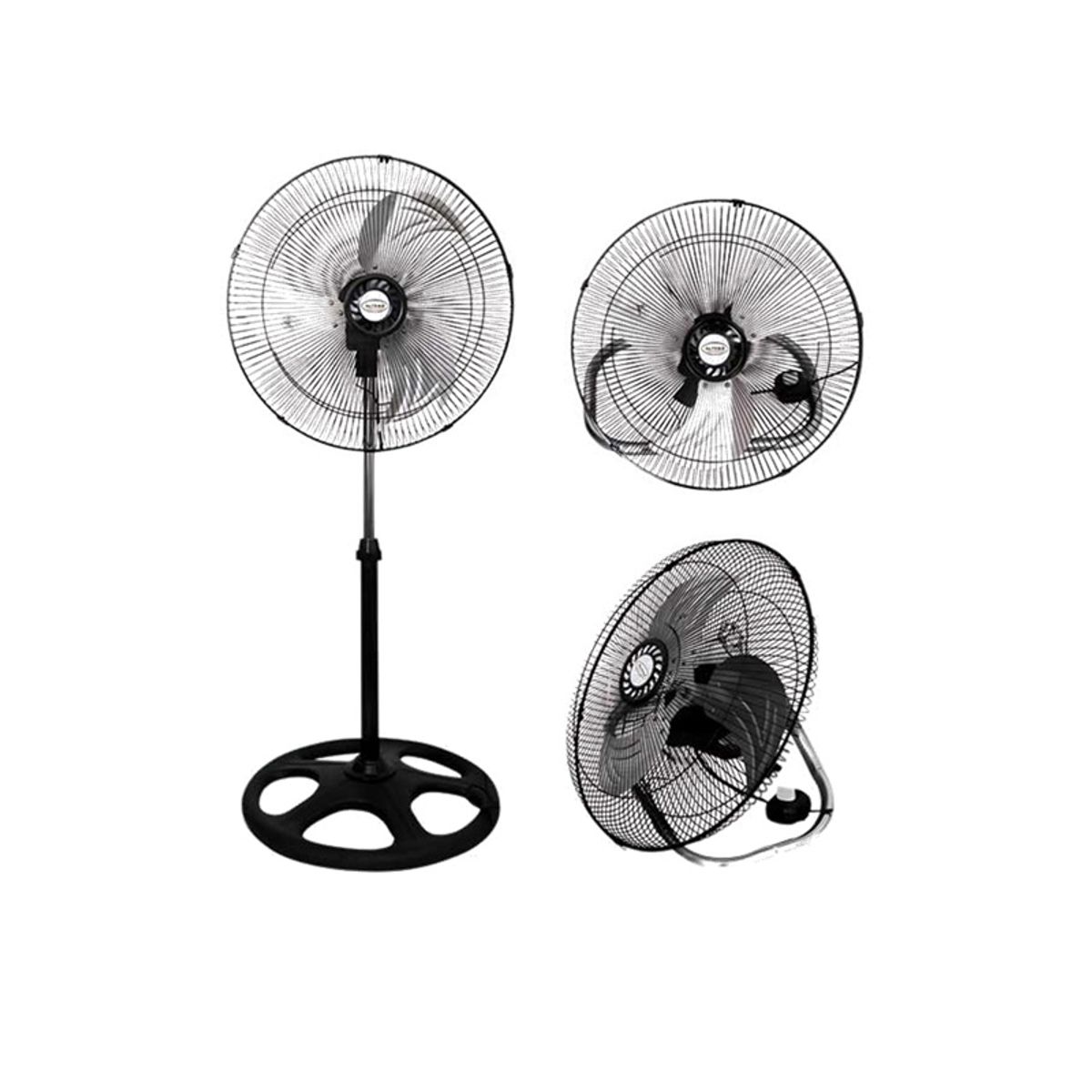 ALFANO - Ventilador 18" 3 en 1 Pedestal Mesa y Pared Alfano AL-18731B