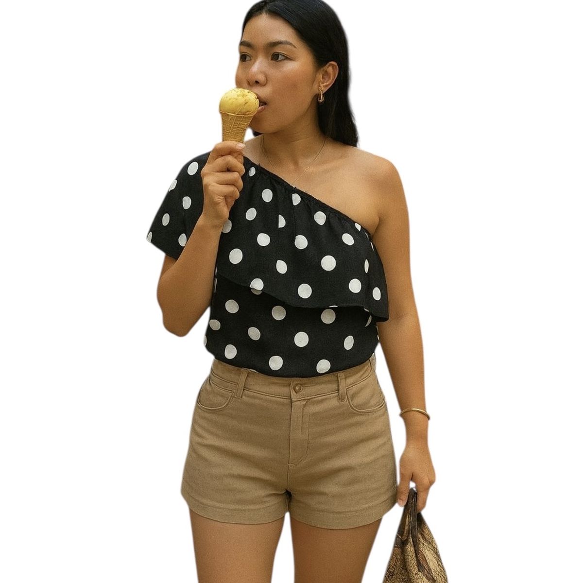 AMA OUTFITTERS - BLUSA OFF SHOULDER BARCELONA