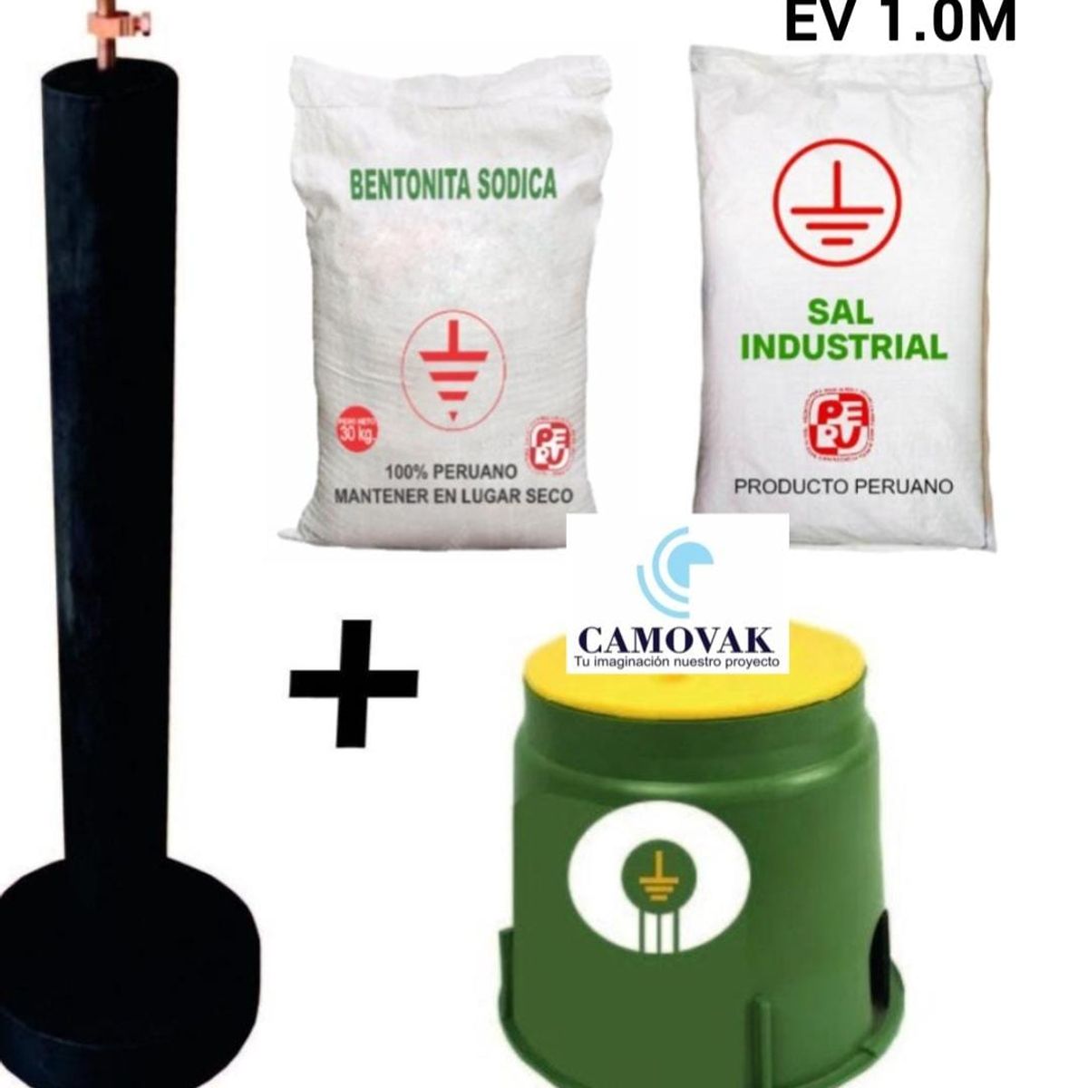 GENERICO - SISTEMA POZO A TIERRA ELECTRODO, ADITIVOS Y BOVEDA OHMPRIME 1.0 M